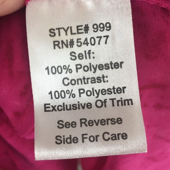 CAbi Origami Layered Pink Orange Tunic Small #999 - Picture 9 of 10